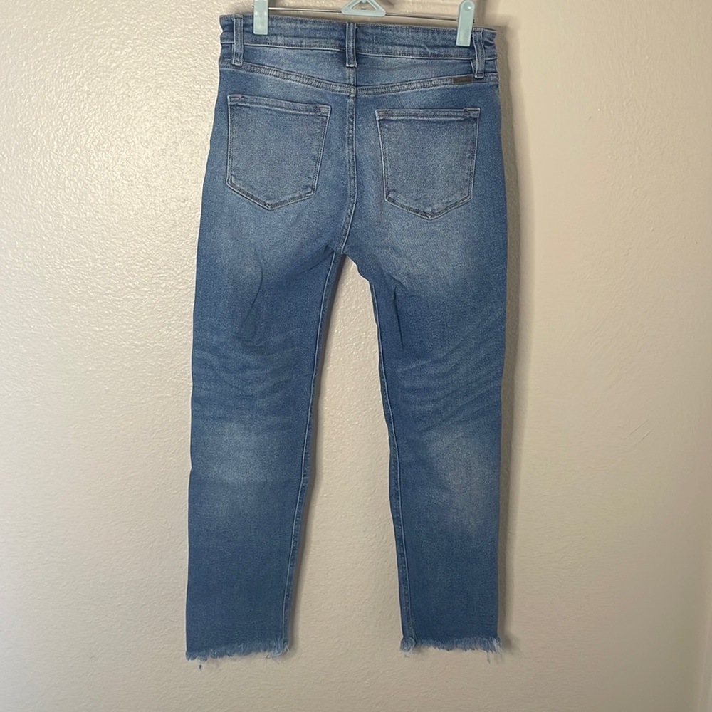 Ripped kancan straight leg jeans